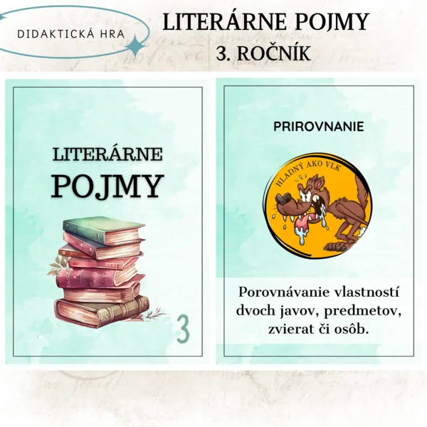 Literárne pojmy - 3. ročník