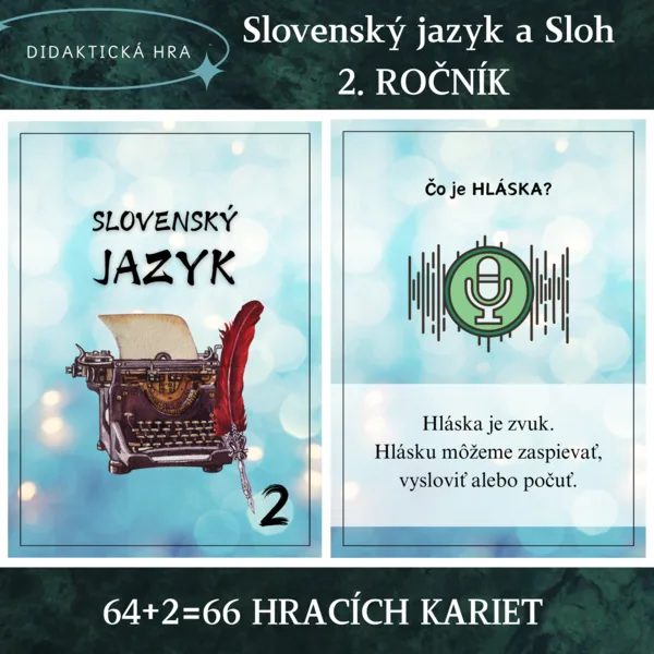 Slovenský jazyk a Sloh 2. ročník - didaktická hra