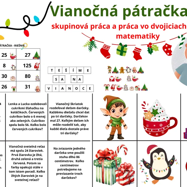 VIANOČNÁ PÁTRAČKA 3,4