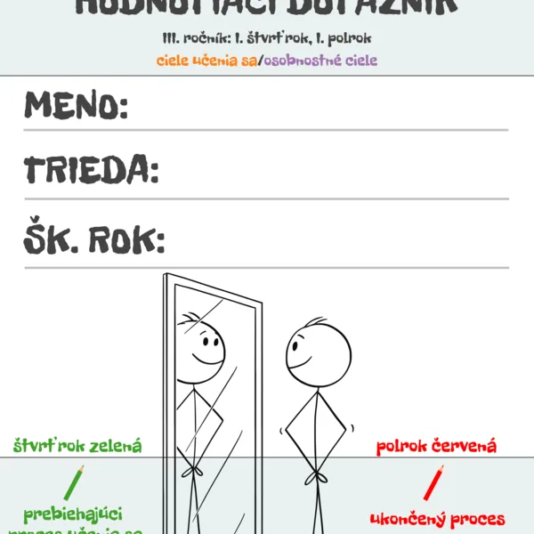 Hodnotiaci dotazník pre I. stupeň