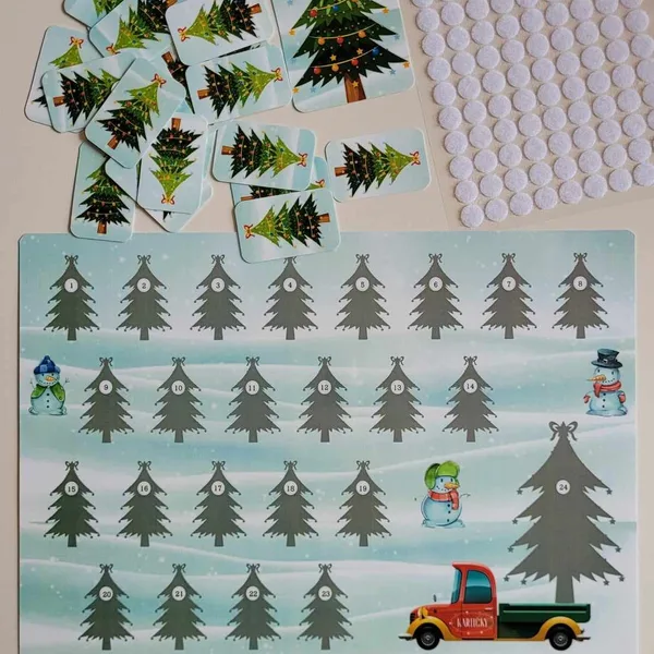 ADVENTNÝ KALENDÁR - KARTIČKYPREDETIČKY