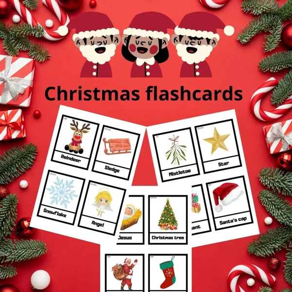 Christmas flashcards 