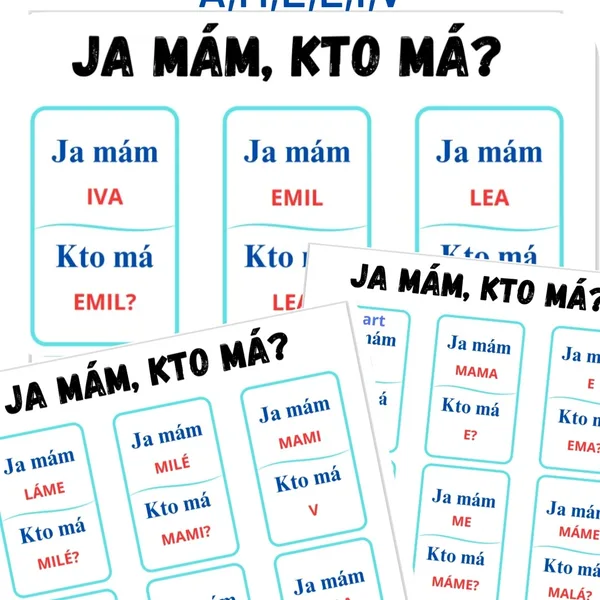 Ja mám, kto má? A,M,E,L,I - Lipka 