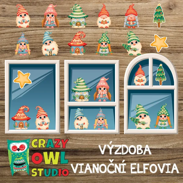 VÝZDOBA VIANOČNÍ ELFOVIA