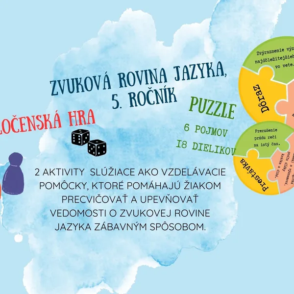 Zvuková rovina jazyka - spoločenská hra a puzzle