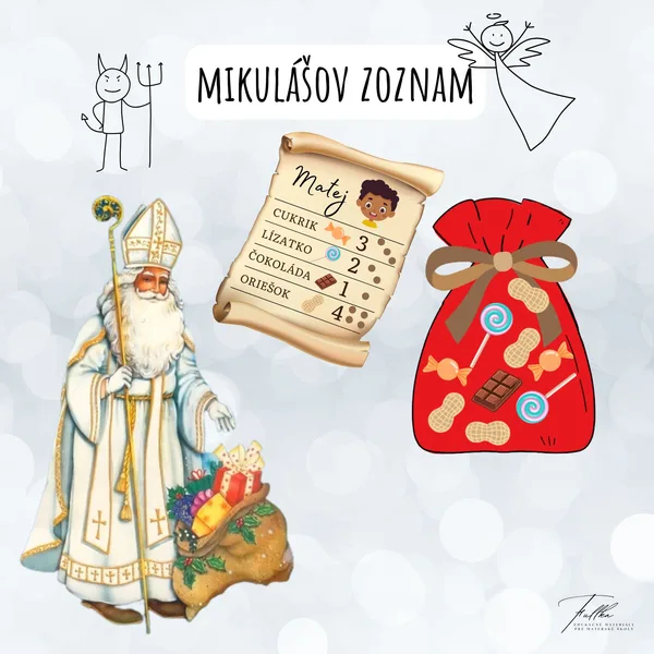 Mikuláš, Vianoce, Mikulášsky zoznam, Mikulášske balíčky, Zima, hra