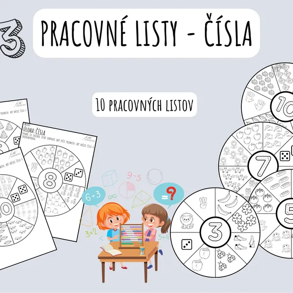 Pracovné listy - čísla, matematika