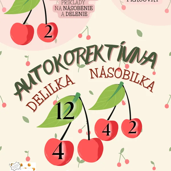 Násobenie a delenie - autokorektívna pomôcka
