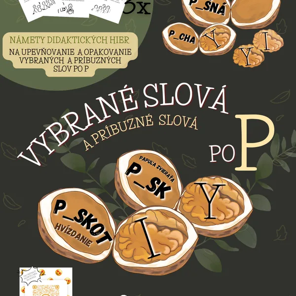 Vybrané slová po P - Oriešky
