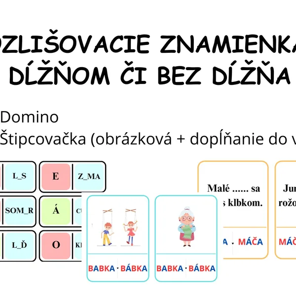 Rozlišovacie znamienka - s dĺžňom či bez dĺžňa?