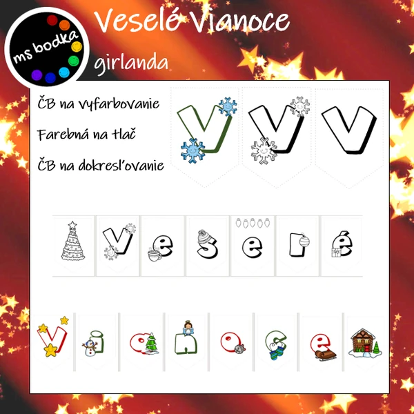 Girlanda VESELÉ VIANOCE
