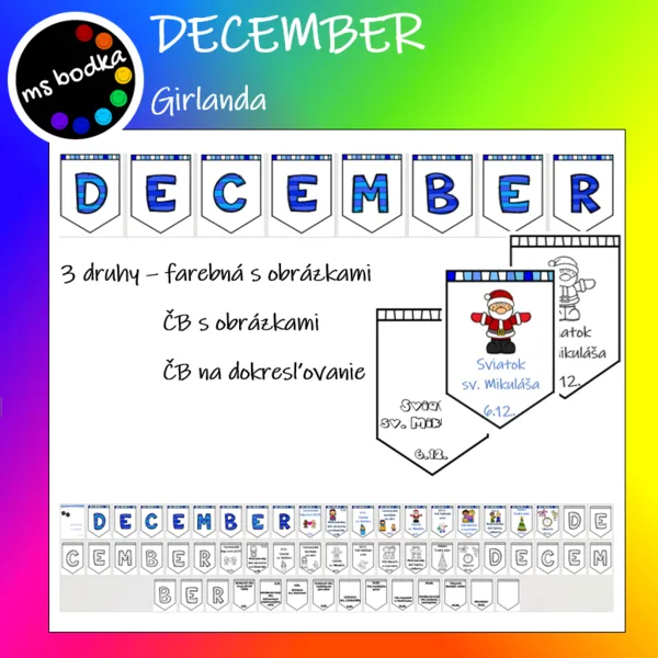 Girlanda DECEMBER