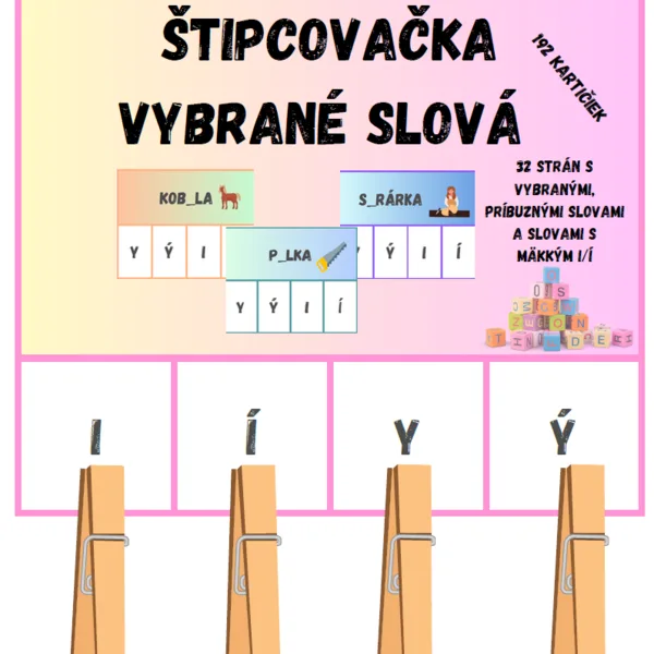 Štipcovačka- vybrané slová