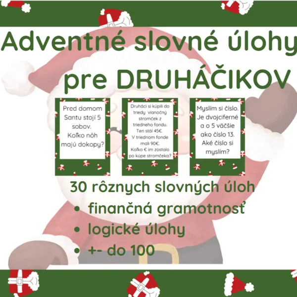 Adventné slovné úlohy 2. ročník