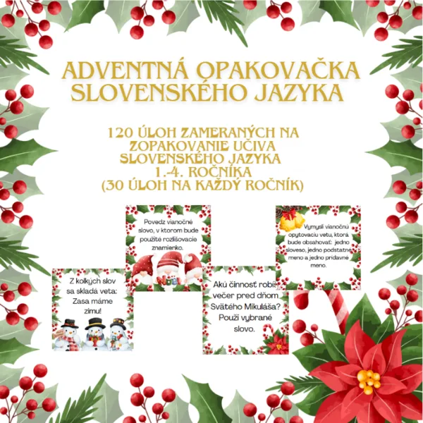 Adventná opakovačka 1.-4- ročník