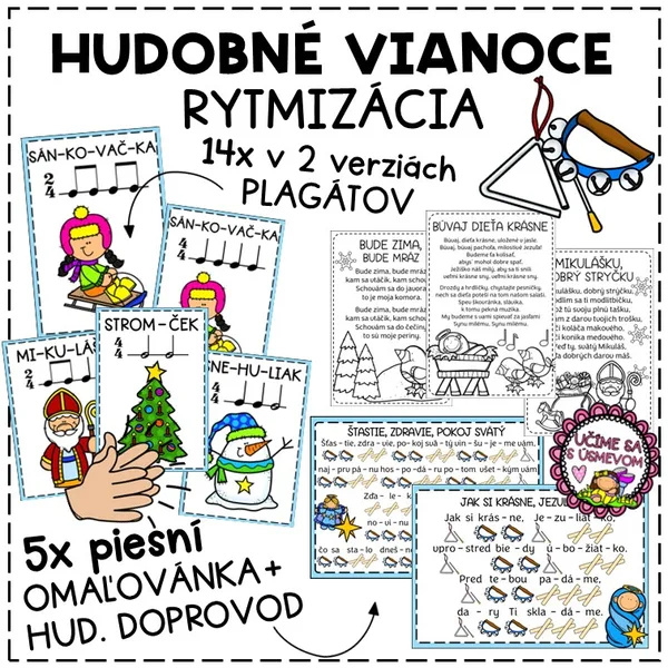 HUDOBNÉ VIANOCE - rytmizácia