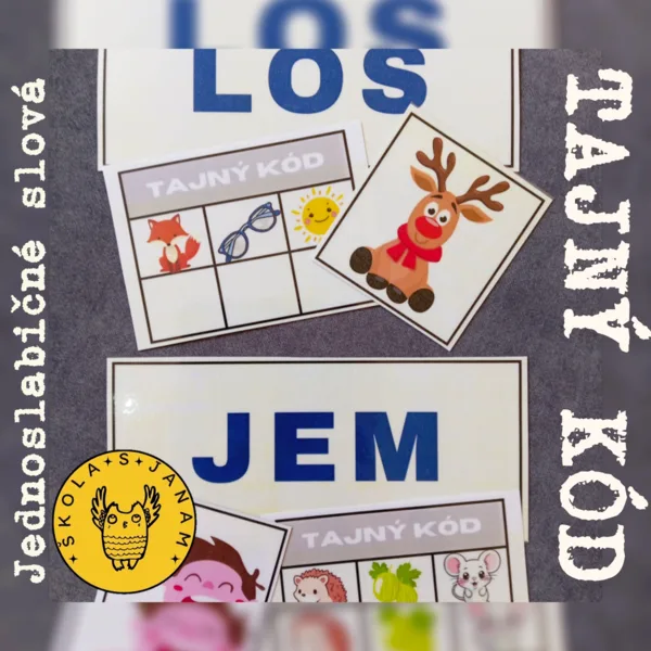 Jednoslabičné slová - Tajný kód