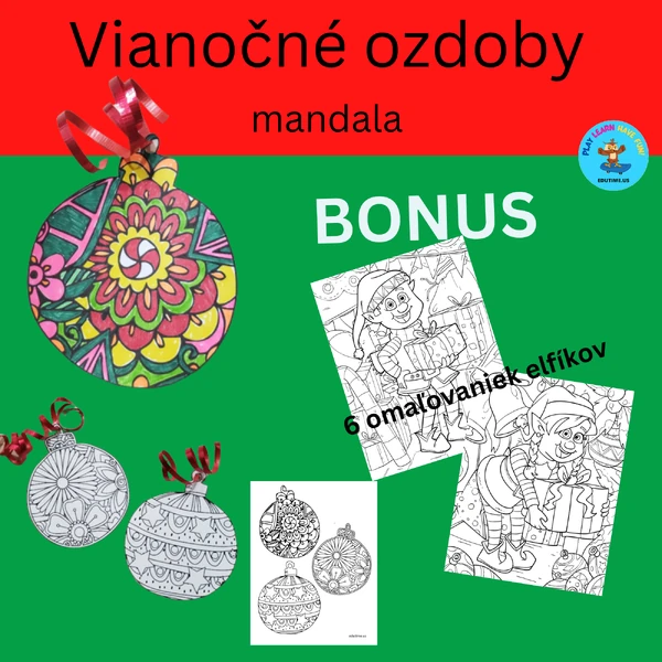 Vianočné ozdoby - mandala