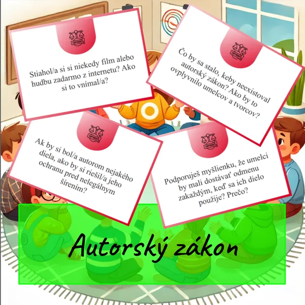 50 diskusných kartičiek na tému Autorský zákon