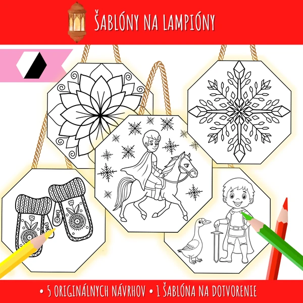 Šablóny na výrobu lampiónov