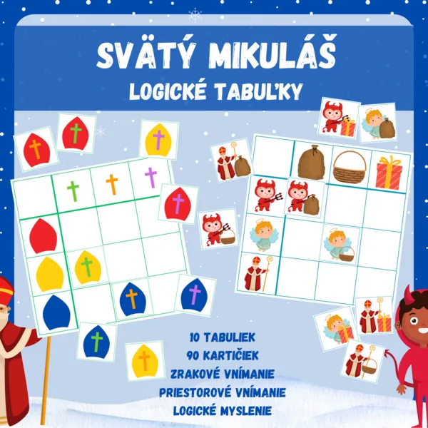 Svätý Mikuláš - logické tabuľky