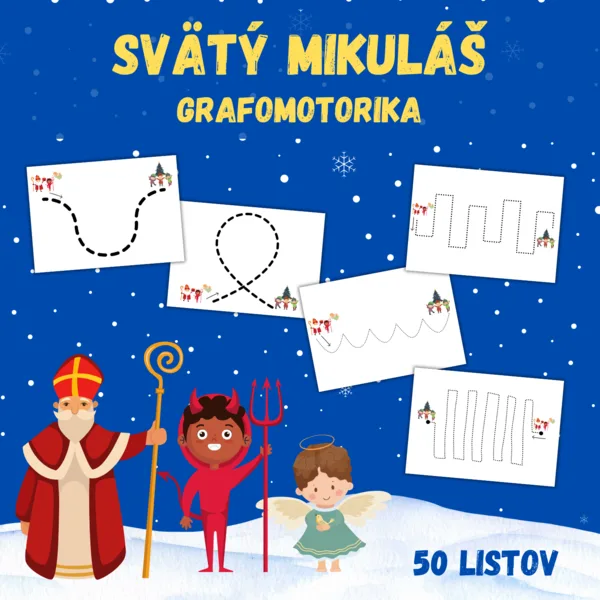 Svätý Mikuláš - grafomotorika
