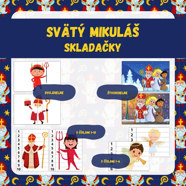 Svätý Mikuláš - skladačky