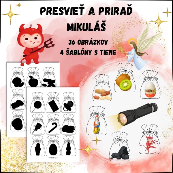 Presvieť a priraď- Mikuláš