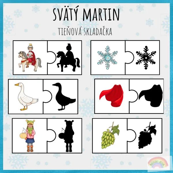 Svätý Martin, tieňová skladačka