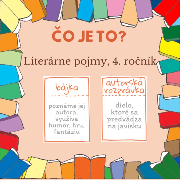 ČO JE TO? - Literárne pojmy, 4. ročník