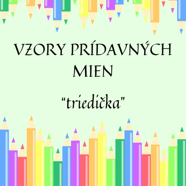 Hrušky - vzory prídavných mien