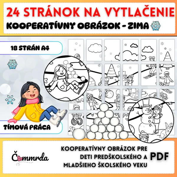 Kooperatívny obrázok - ZIMA