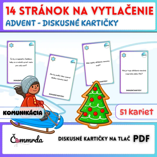 Advent - diskusné kartičky