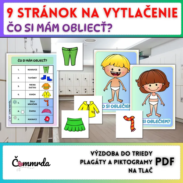 Čo si mám obliecť? - výzdoba do triedy