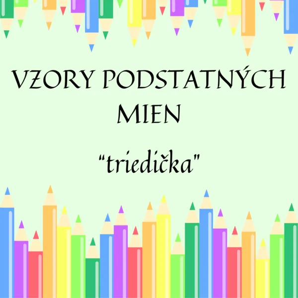 Jabĺčka - vzory podstatných mien