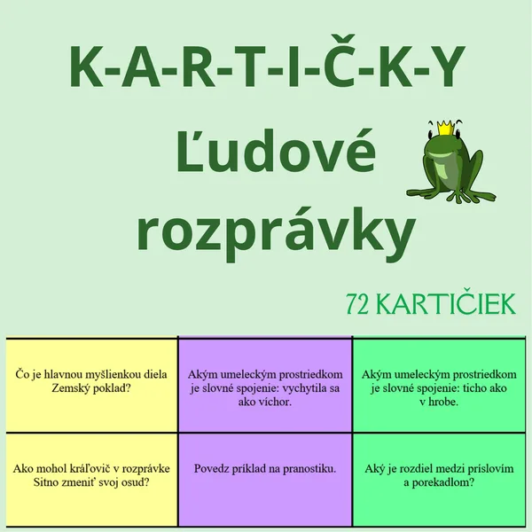 Ľudové rozprávky - kartičky