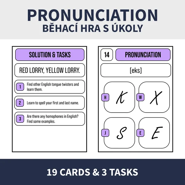 ENG - PRONUNCIATION (BEHACIA HRA, KVÍZ, ÚLOHY)