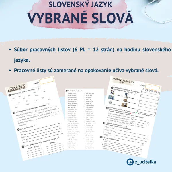Vybrané slová