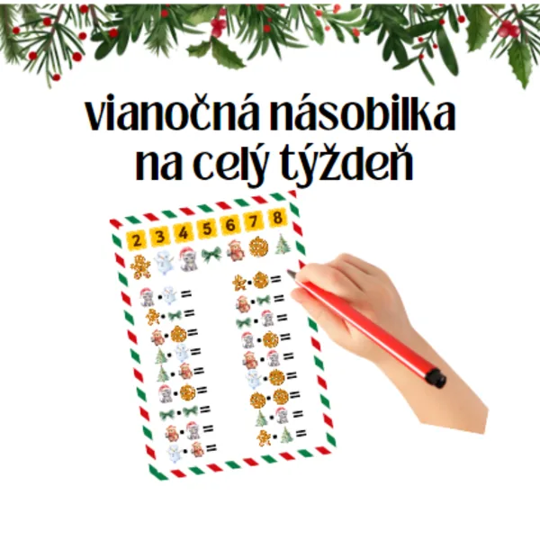 vianočná násobilka
