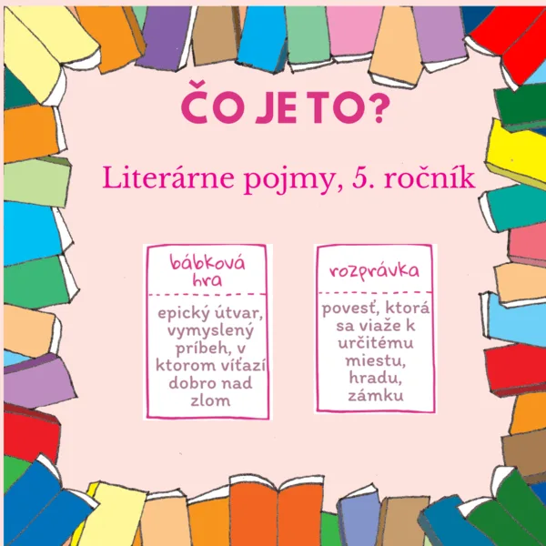 ČO JE TO? - Literárne pojmy, 5. ročník