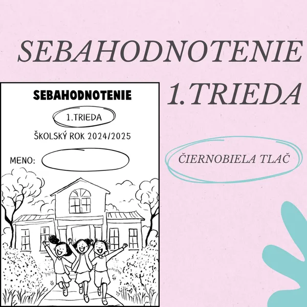 Sebahodnotenie 1. trieda 1. polrok (čiernobiela tlač)