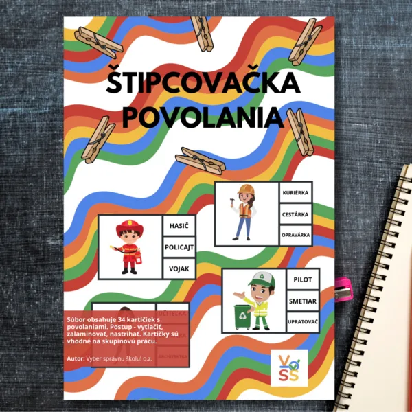 Aktivita - "Povolania - štipcovačka"