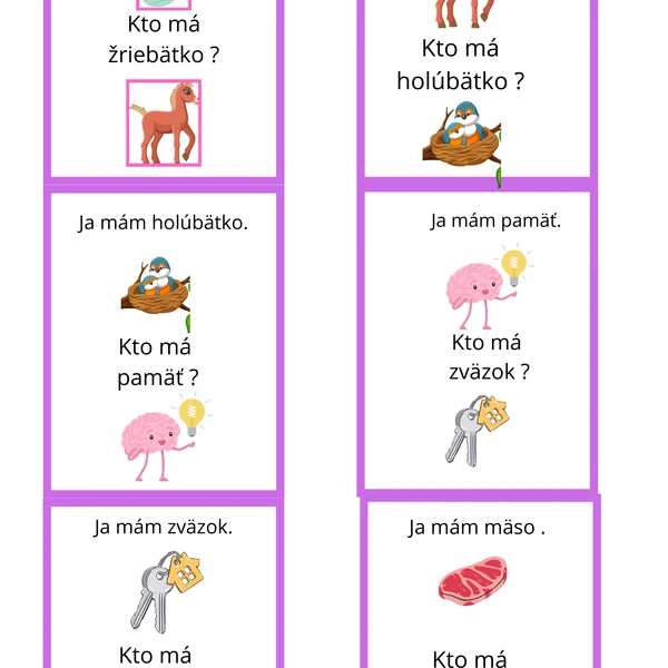Ja mám, kto má? Slová so širokým ä.