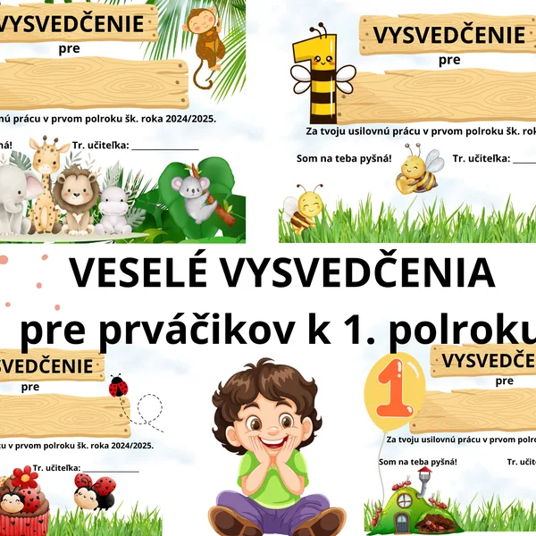 MOJE PRVÉ VYSVEDČENIE 
