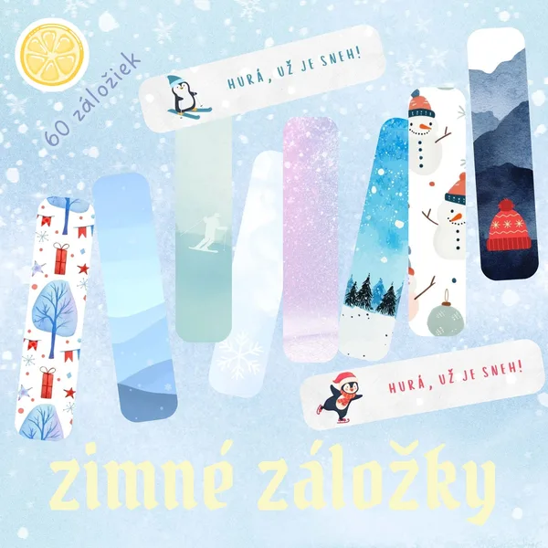 Zimné záložky do knihy