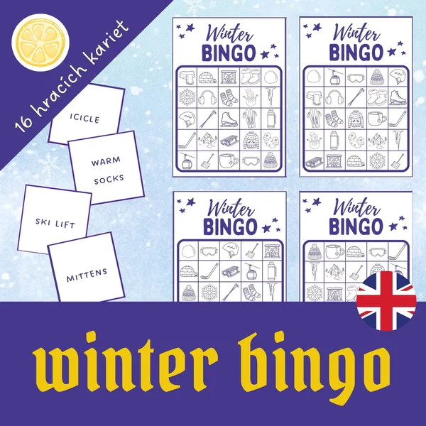 WINTER BINGO - ZIMNÉ BINGO V ANGLIČTINE