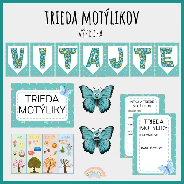 Výzdoba triedy Motýlikov