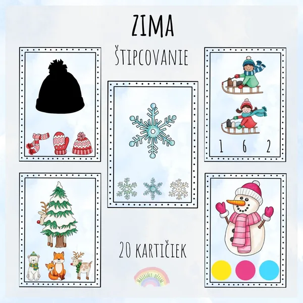 Zima, štipcovanie