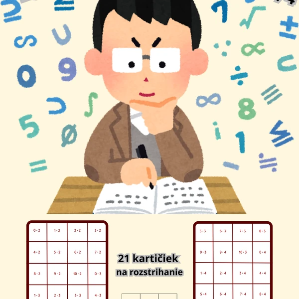 BINGO násobenie 2,3,4