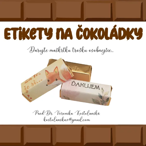 Etikety na čokoládky